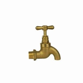 T xử lý ống dẫn vòi ống Brass Bibtaps mà không có vòi 1/2in Male Thread Brass Bib Tap