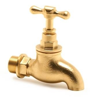 T xử lý ống dẫn vòi ống Brass Bibtaps mà không có vòi 1/2in Male Thread Brass Bib Tap
