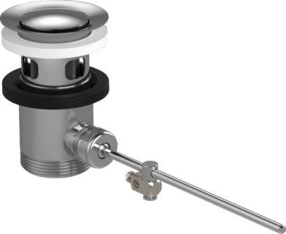 Chrom đen chất thải thiết lập Pop Up cho bồn trộn và Bidet Mixers trắng