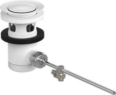 Chrom đen chất thải thiết lập Pop Up cho bồn trộn và Bidet Mixers trắng