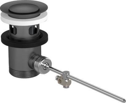 Chrom đen chất thải thiết lập Pop Up cho bồn trộn và Bidet Mixers trắng