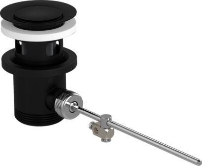 Chrom đen chất thải thiết lập Pop Up cho bồn trộn và Bidet Mixers trắng