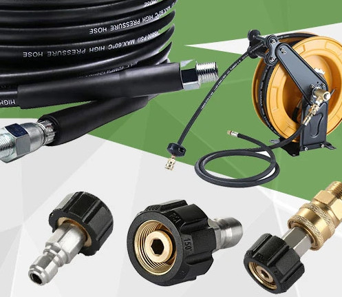 Máy giặt áp suất cao ống ống phun ID 6mm 8mm thép không gỉ ống linh hoạt với chất tẩy rửa