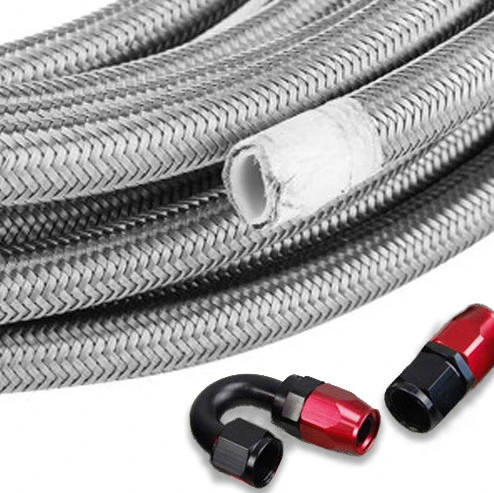 5/16 Inch Dây ống linh hoạt Stainless thép đan PTFE đan dầu nhiên liệu Cooler đường ống