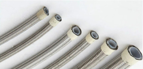 5/16 Inch Dây ống linh hoạt Stainless thép đan PTFE đan dầu nhiên liệu Cooler đường ống