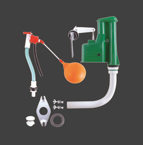 290MM loại nhựa siphon cao dòng nước vệ sinh Cisterne cơ chế kín nước vệ sinh