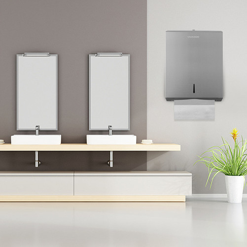 Sơn đánh răng 304 thép không gỉ giấy vệ sinh cầm giấy khăn máy phân phối bề mặt lắp đặt phụ kiện phòng tắm