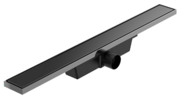 Đường thẳng kiểu tắm màu xám DIA 50mm Đen đường thẳng