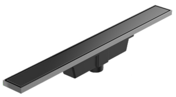 Đường thẳng kiểu tắm màu xám DIA 50mm Đen đường thẳng