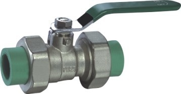 PN16 Telfon Sealing Brass Ball Valves Level Hand PPR Ball Valves 1/2 - 4 Inch 320g