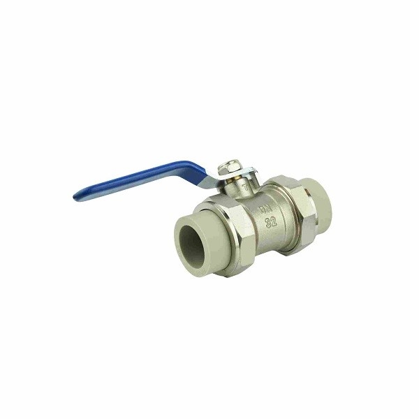 PN16 Telfon Sealing Brass Ball Valves Level Hand PPR Ball Valves 1/2 - 4 Inch 320g