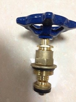 Đèn cửa đồng rèn bánh tay 1/2 In - 2 In Vòng cắt dây nữ