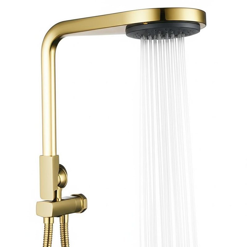 Gunmetal SPA Ban tắm 8-Body Jet Hydrotherapy System với Rainfall Combo Brass Fixture