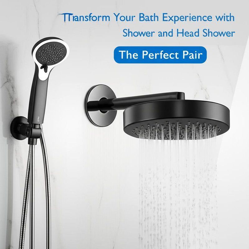 Gunmetal Rainfall Shower System 6-Body Jet SPA Panel với vòi đồng thanh thanh trượt có thể điều chỉnh